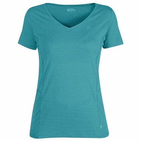 Fjällräven Abisko T-Shirt Blue Singapore For Women (SG-361305)